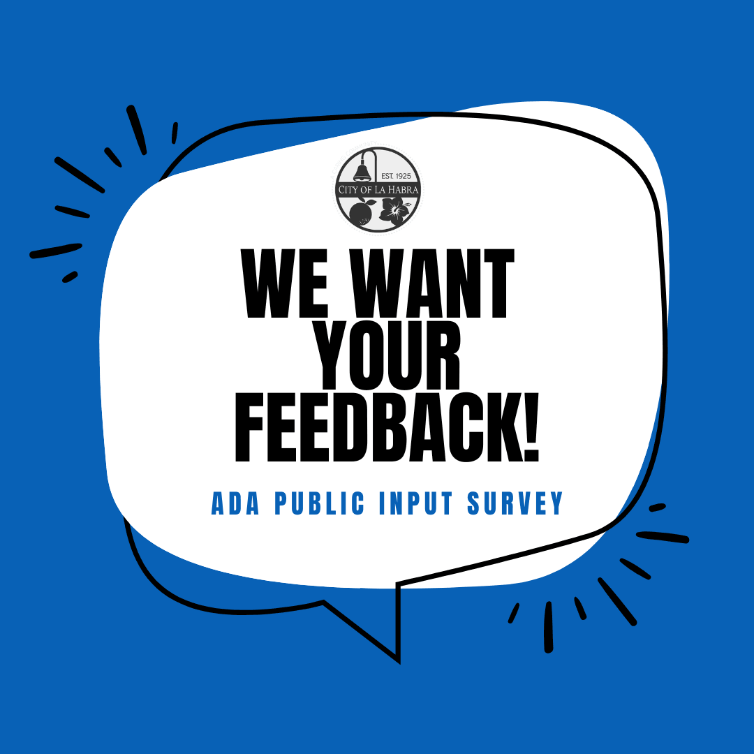 photo asking people to provide their input for the ADA transition plan