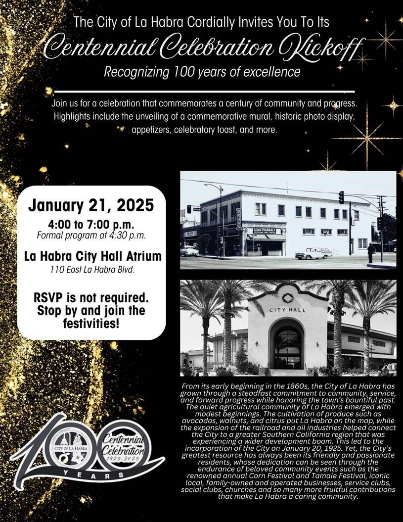 Centennial invitation