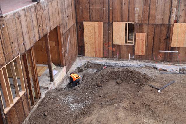 Contruction on a new project for the Civic Center