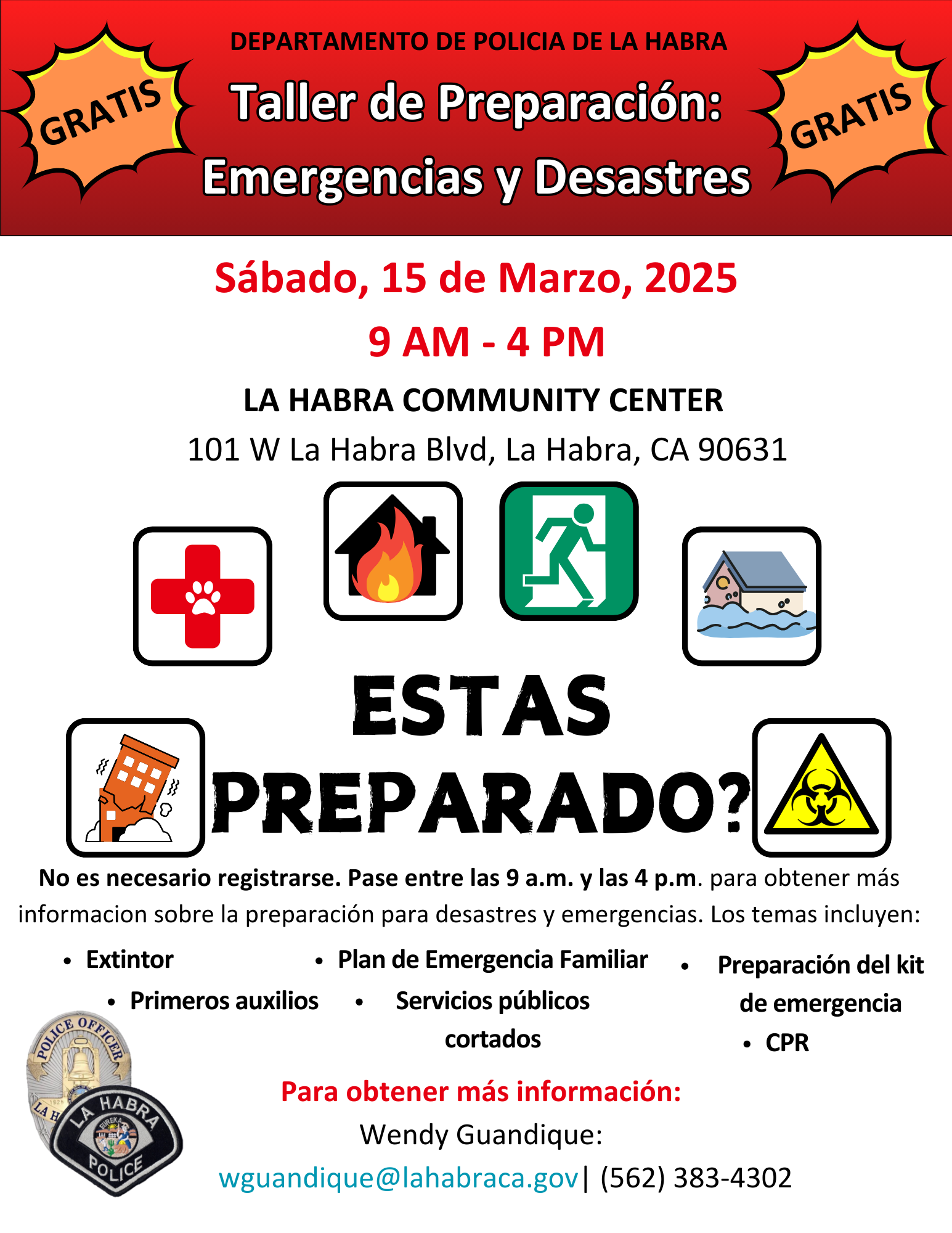 Emergency Preparednes Flyer-Spanish